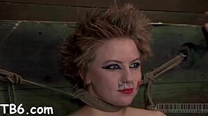 Clamped Chick Receives Facial