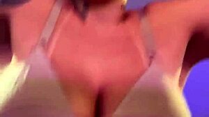 Hot gym session with big natural tits and wet pussy exposed