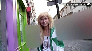 Shy 18 Year Blonde Vicky in Her First Casting