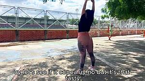 Colombian Latina Feels Intense Emotions During Anal Sex With Stranger In Public Park