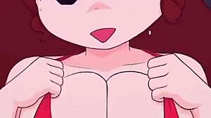 Girlfriend Enjoys Assfucking Anal Sex in Cartoon Anime Hentai Scene