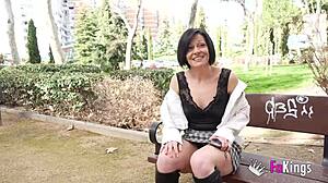 Sandra Meets Lalo's Monster Cock as He Blows Her Mature Pussy Bent Over.