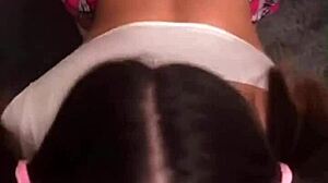 Wow! Horny Student Shows Tits For Teacher's Blowjob!