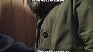 Sexy snowboard babe gets real facial in group scene 😏