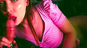 i watched a movie with beautiful young brunette