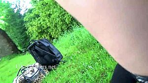 Sexy Ashley Rider Boldly Flashes Perky Tits in Public Voyeur Scene