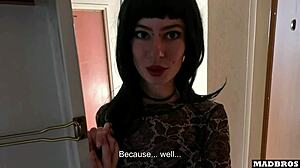 French Beautiful Goth Girl Loves Getting Fucked Anally By Big Black Cock All Day