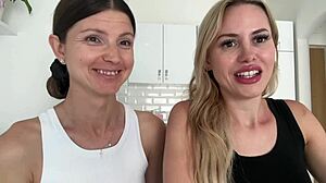 Brunette and Blonde Clash Over Big Tits Drama