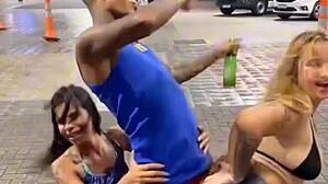 Amateur video leaked online with everyone fucking on the street without condom