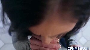 I watch clothed hottie suck my cock