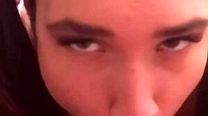 Wow! Horny Student Shows Tits For Teacher's Blowjob!