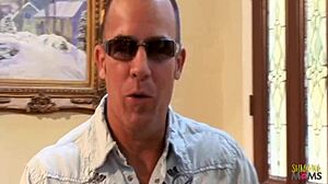 A knock on the door led to hot and steamy sex with big fake tits