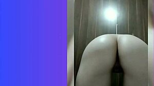 Sol Megan Fire tries on panties and worships her ass