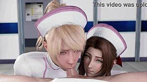 Final Fantasy Girls Perform Blowjob Compilation with Cum