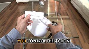 Приключение от первого лица с горячими европейскими брюнетками в зале и на диване