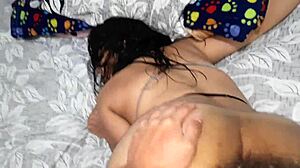 el fetiche mio se hizo realidad y era follar el enorme culo de mi hijastra culona