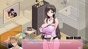 Fuck His Wife Like A Slut Bitch In Hentai Game! Part 7