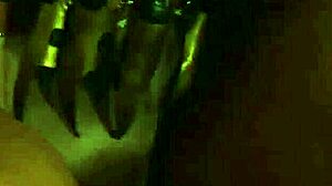 tied up slave in a bathtub punished by lesbian madame with big tits