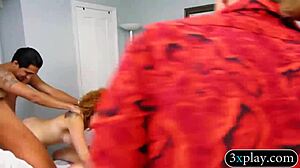 Nasty babes show off ass and groupsex with nasty dudes