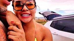 Stepmother caught me, then slammed my ass outdoors!