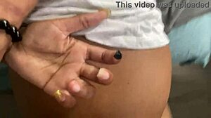 Glamorous Ebony Sucks Dick in Bedroom