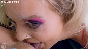 Milf Gigi Patsy Drinks Liquid Lunch Before Deepthroat Punishment and Sloppy Cum on Cock