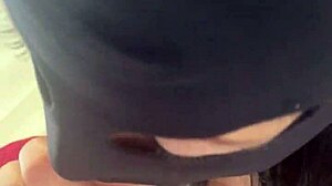 Milfycalla's neighbour helps with face fucking and blowjob in pantyhose