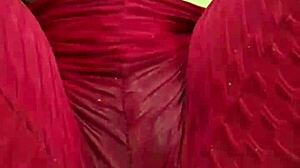 Colombian Babe Rubs Wet Pussy Through Leggings with Dirty Talk