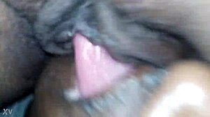 British couple sucks and fingers wife's pussy at outdoor rest stop.