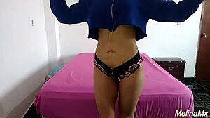 i convinced my mexican neighbor to fuck me hard when i was alone at home with big tits and orgasm