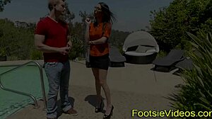 Spex Babe's Passionate Footjob Leads to Spunk