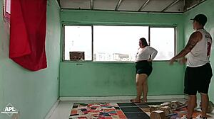 my cousin's prostitute helped with cardio by eating and banging her huge ass