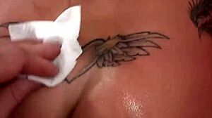 Rachele Richey swallows two huge loads.