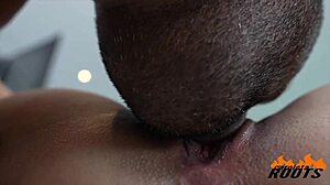 caroleta roots and loupan get tight with steamy creampie action