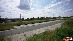 Mary Haze, the vegan bitch with small tits, gets picked up for a sloppy casting fuck!