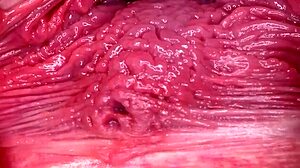 i can't stop watching this hot slut finger her shaved pussy and squirt hard in wild banging action