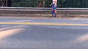 Prostitute Gives Discount Blowjob In Vacant Lot