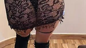 Amateur Woman Dances In See-Through Dress And Lingerie Shorts For Homemade Softcore Video