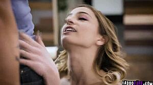 Flirty Kristen Scott bangs Nathan Bronson