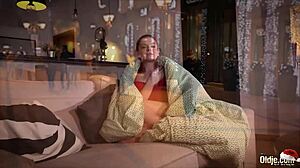 Santa's naughty fuck with tight redhead