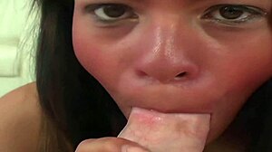 Cute Teen Rosario Gets Facial Cumshot After Intense Anal and Blowjob.