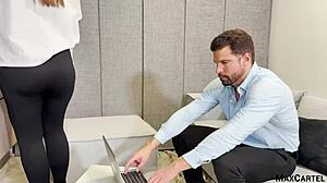 Business Man Creampies Latina Maid's Pussy!