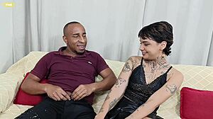 Tattooed Slut Enjoys Big Cock