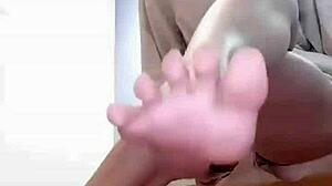 Chinese Mistress Moyao Cosplays Teacher Showing Off Feet