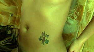 Beautiful lesbians engage in intimate licking session