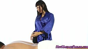 Asian Masseur Gives Handjob And Blowjob