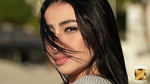 Didi Brunette Handles Two Big Cocks