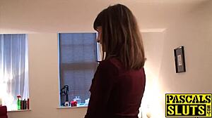 Sub Girl Feels Intense Pleasure With Leash Around Neck During Rough Fuck