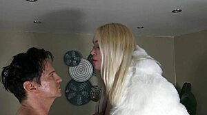 Tall goddess Ava humiliates with small cock and shoe licking