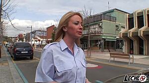 blonde woman appeals a traffic fine
